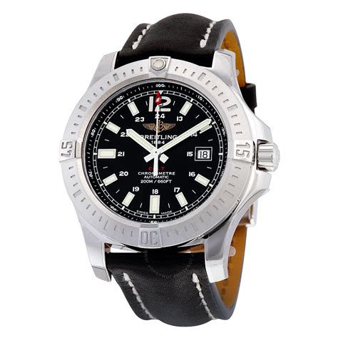 breitling colt with leather strap|Breitling Colt .